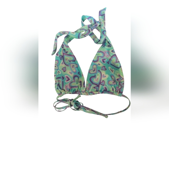 wild fable Other - Wild Fable Multicolor Heart Bikini Top